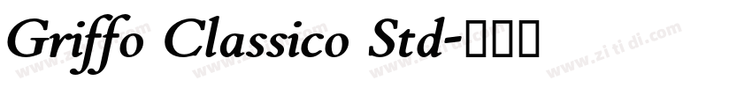 Griffo Classico Std字体转换